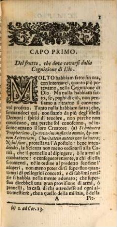 Dell' Uno Necessario, 2,[1]. Dove si tratta degli effetti più immediati, e più ordinrj a seguire dal Conoscimento di Dio