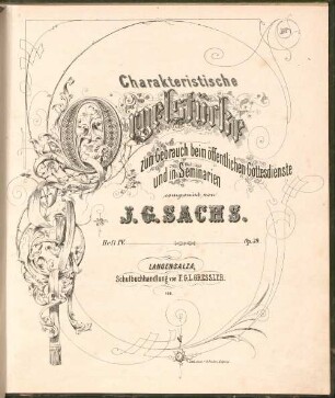 Charakteristische Orgelstücke zum Gebrauch beim öffentlichen Gottesdienste und in Seminarien. 4, Op. 53