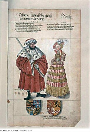 Johans Fridrich Churfürst des namens der erst, Sibylla, Blatt 108r