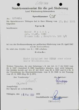 Weich, Oskar