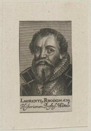 Bildnis des Laurentius Rhodoman
