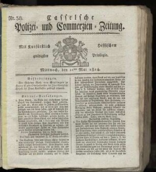 Nr. 38, Mittwoch den 11ten Mai. 1814