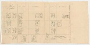Thiersch, Friedrich von; Wiesbaden; Kurhaus - Keller, EG, Zwischengeschoss, 1. OG - 3. OG (Installation der Aborte)