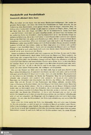 Handschrift und Persönlichkeit : Handschrift offenbart deine Seele