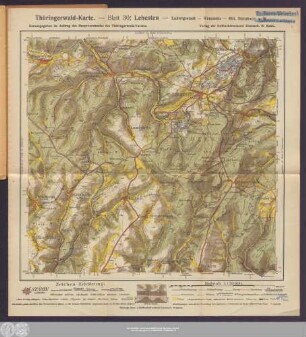 Thüringerwald-Karte. — Blatt 30: Lehesten — Ludwigsstadt — Wetzstein — Bhf. Steinbach a. W.
