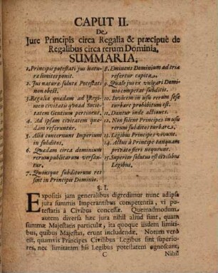 Dissertatio Juridica De Praescriptione Regalium Ad Jura Subditorum Non Pertinente