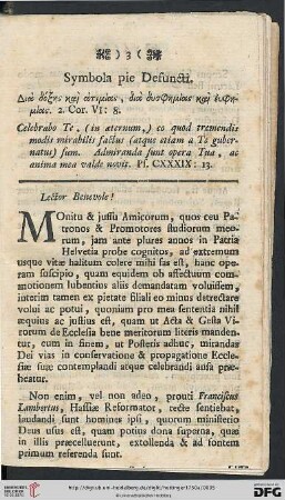 Symbola pie Defuncti