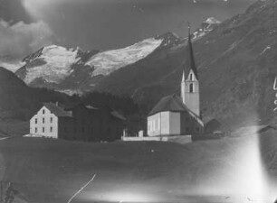 Gurgl : Gurgl, Fraktion der Gemeinde Sölden mit Pfarrkirche Heiliger Johannes Nepomuk.