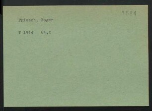 Friesch, Eugen