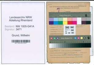 Entnazifizierung Wilhelm Grund , geb. 23.10.1891 (Polizeirat)