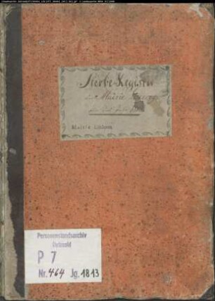 Zivilstandsregister der Mairie Liedern (Geburten 1813 (2 Bände), AHT 1813, GAHT 1814) (umfasst 2 Bände). (Gemeinde: Liedern, Kreis Borken)
