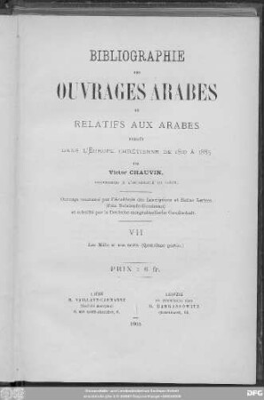 7: Les mille et une nuits : (quatrième partie)