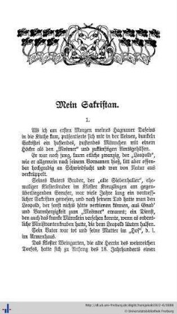 Mein Sakristan.