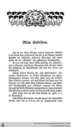 Mein Sakristan.