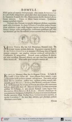 Numismata Romuli