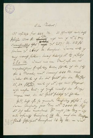 Brief vom 3. November 1879