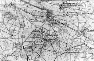 Elsterheide-Tätzschwitz. Karte, 1:100.000