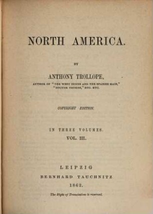 North America : in 3 vols., 3