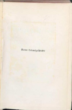 Meine Lebensgeschichte