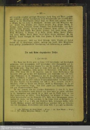 Die nach Roda eingepfarrten Dörfer