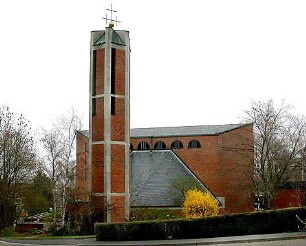 Gulbransson, Olaf Andreas; Würzburg - Zellerau; Erlöserkirche - Außenansicht