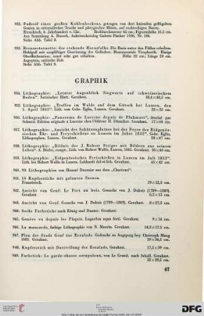 Graphik (Nr. 934-951)