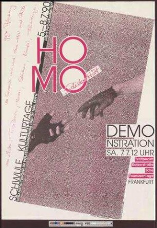 Homosolidarität : Schwule Kulturtage
