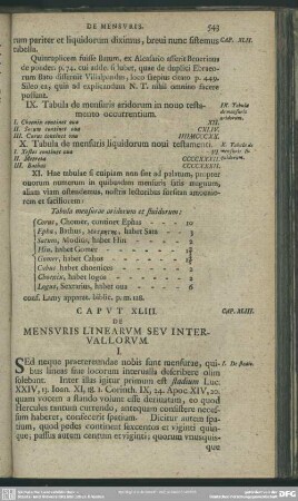 Caput XLIII. De mensuris linearum seu intervallorum