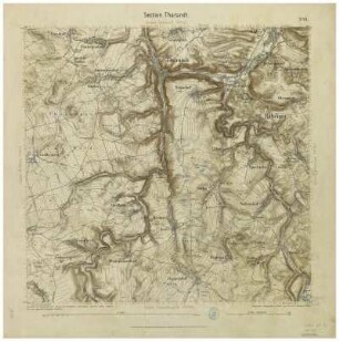 Section Tharandt aus: Topographische Karte (Äquidistantenkarte) Sachsen