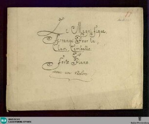 Le Magnifique. Arr - Don Mus.Ms. 561 : cemb, vl