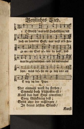 Geistliches Lied.
