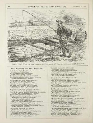 Piscator. "Oho! This is the place where the big trout are, is it? Then this is the sort of fly, I think!"