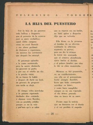 La hija del puestero