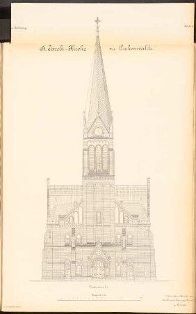 St. Jacobikirche, Luckenwalde: Vorderansicht 1:100
