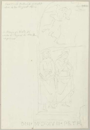 Fragment aus der Kreuzabnahme bei den Serviten bei Citta della Pieve