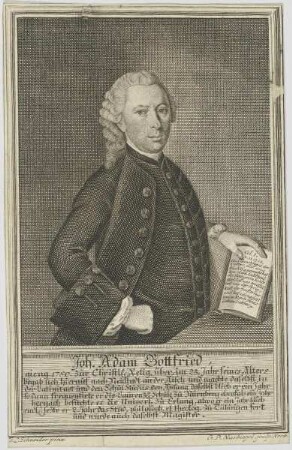Bildnis des Joh. Adam Gottfried