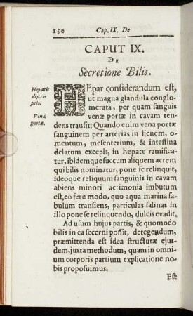 Caput IX. De Secretione Bilis.