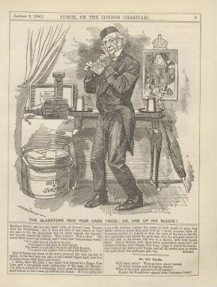 The Gladstone New Year card trick; or, one up his sleeve!