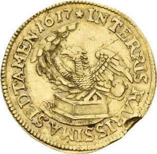 Dukaten des Fürsten August von Anhalt-Plötzkau, 1617