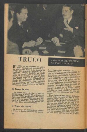 Truco : Andanzas deportivas de Paco Lifatto