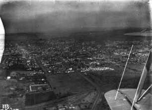 Johannesburg : Luftaufnahme von Johannesburg vom Flugzeug fotografiert