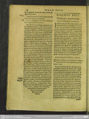 Psalmus XXIII
