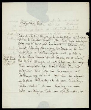 Brief von Jacob Grimm an Dieterichsche Buchhandlung, Göttingen
