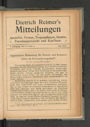 Heft 4., Mai 1912
