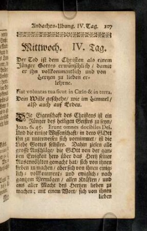 107-127, Mittwoch. IV. Tag.