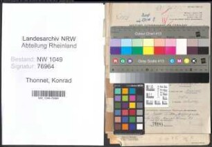 Entnazifizierung Konrad Thonnet , geb. 09.07.1899 (Dreher)