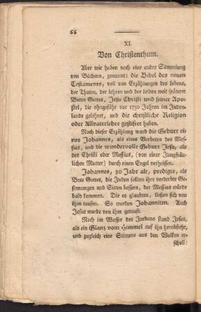 XI. Von Christenthum