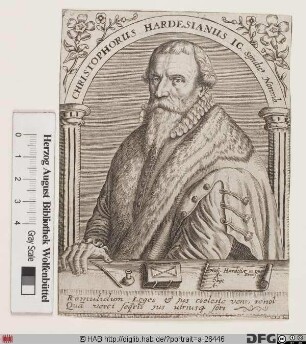 Bildnis Christoph Herdesianus (eig. Hardesheim)