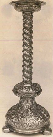 Leuchter : Silber, vergoldet, H. 60cm