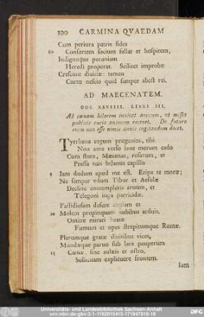 Ad Maecenatem.